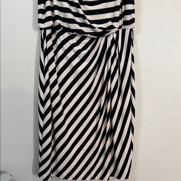 Lauren Ralph Lauren Black White Striped Sleeveless - Size 10 - Picture 3 of 7
